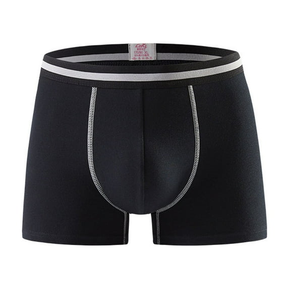 Sngxgn Men's Underwear, Soft Underwear Boxer Briefs for Men(Black,XXXL)