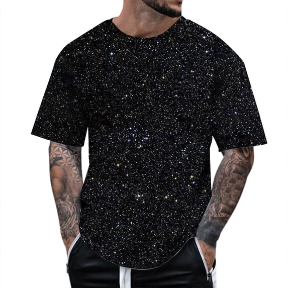 Sngxgn Men's V Neck Shirts Slim Fit Solid Short Sleeve T-Shirts Ribbed Soft Tees(Black,XXL)