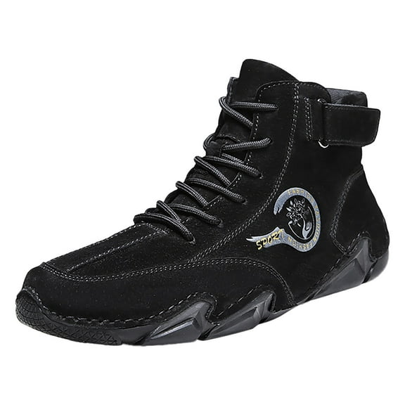 Sngxgn Men's Walking Shoes Lightweight Casual Working Jogging Outdoor Shoe Fashion Sports Shoes(Black,41)