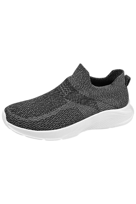 Men's Walking Shoes Lightweight Casual Working Jogging Outdoor Shoe Fashion Sports Shoes(Grey,42)