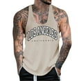 thumbnail image 1 of Sngxgn Men's Workout Tank Tops Gym Sleeveless Shirts Fitness T-Shirt(Khaki,XXL), 1 of 4