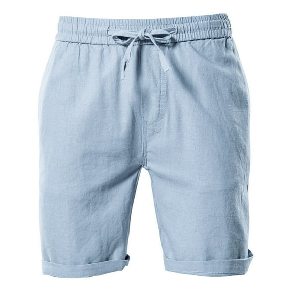 Sngxgn Mens Casual Shorts Lightweight Casual Shorts Outdoor Fishing Shorts with Pockets(Blue,XXXL)