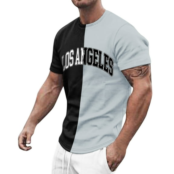 Sngxgn Mens Casual T Shirt Stretch Short Sleeve Slim Fit Crew Neck Solid Basic Tops(Grey,XXL)