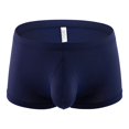thumbnail image 1 of Sngxgn Mens Comfort Fit Soft Cotton Stretch Long Leg Boxer Briefs(Navy,M), 1 of 5