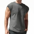 thumbnail image 1 of Sngxgn Mens Crew Neck Regular T-Shirts Short Sleeve Lightweight Tees (Dark Gray,L), 1 of 4