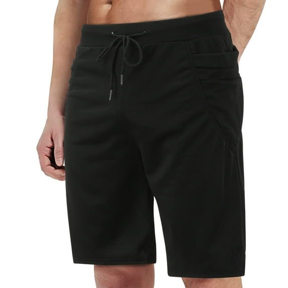 Sngxgn Mens Hiking Cargo Shorts Outdoor Athletic Short Travel Short for Men(Black,M)
