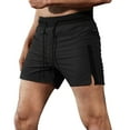 thumbnail image 1 of Sngxgn Mens Outdoor Casual Elastic Waist Lightweight Fishing Hiking Shorts(Black,XL), 1 of 3