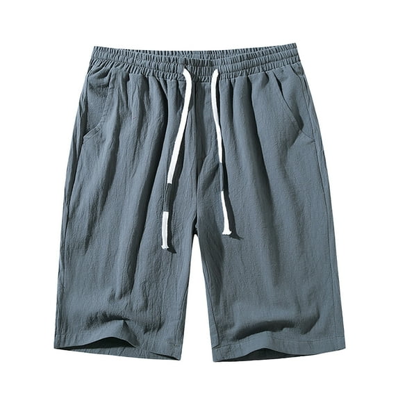 Sngxgn Mens Outdoor Casual Elastic Waist Lightweight Fishing Hiking Shorts(Dark Gray,XL)