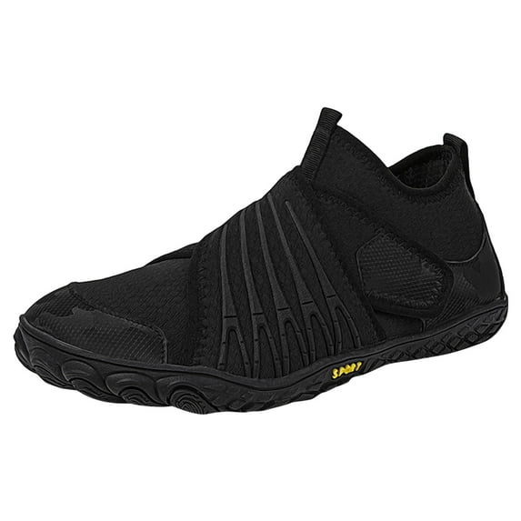 Sngxgn Mens Running Shoes Slip-on Walking Sneakers Lightweight Breathable Casual Workout Sports Shoes(Black,44)