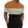 thumbnail image 1 of Sngxgn Mens Shirts,Men's Middle Sleeve Shirts Spring Summer Casual Round Neck Solid Color T Shirt(Yellow,M), 1 of 4