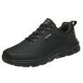 thumbnail image 1 of Sngxgn Mens Shoes Running Shoes Lightweight Sneakers Non Slip Walking Gym Shoes(Black,45), 1 of 7