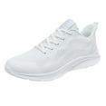 thumbnail image 1 of Sngxgn Mens Shoes Sneakers Running Walking Gym Workout Sport Shoe(White,42), 1 of 8