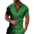 thumbnail image 1 of Sngxgn Mens Short Sleeve Regular Fit Polo(Green,XXL), 1 of 5