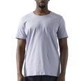 thumbnail image 1 of Sngxgn Mens Short Sleeved T-Shirt Crew Neck Straight Solid Breathable Casual Tee Tops for Men(Purple,M), 1 of 6