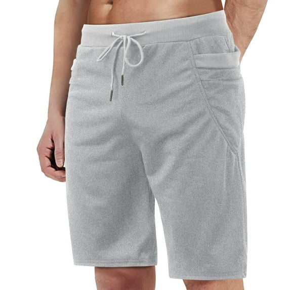 Sngxgn Mens Shorts Casual Cargo Shorts Workout Shorts Summer Beach Shorts with Pockets(GY1,M)