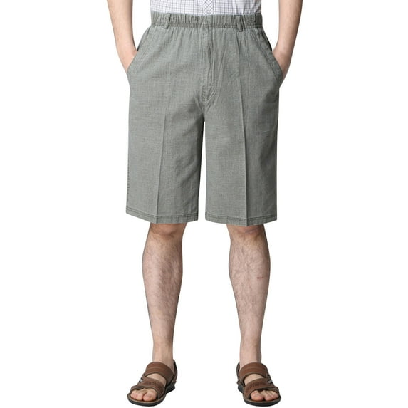 Sngxgn Mens Shorts Casual Elastic Waist Drawstring Summer Beach Workout Shorts with Pockets(Green,XXXXXL)