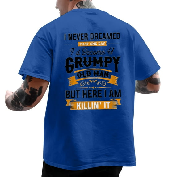 Sngxgn Mens T Shirt Gym Workout Shirt Tee Shirt Top(Blue,L)