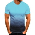 thumbnail image 1 of Sngxgn Mens T Shirt - Short Sleeve Crew Neck Soft Fitted Tees Classic Tshirts(Blue,XXL), 1 of 3