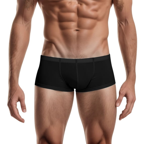 Sngxgn Mens Underwear Boxer Briefs Breathable and Soft with Underwear for Men(Black,M)