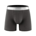 thumbnail image 1 of Sngxgn Mens Underwear Lightweight Boxer Briefs Underwear for Man Breathable Men's Trunks(Grey,L), 1 of 2