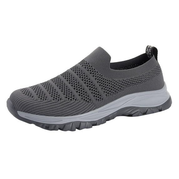 Sngxgn Mens Womens Shoes Shoes for Walking(Grey,45)