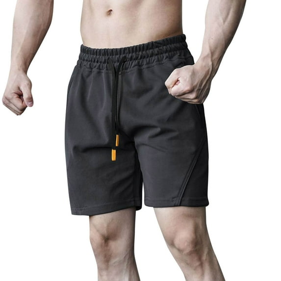 Sngxgn Mens Workout Shorts Hiking Shorts Men Lightweight Sports Gym Shorts Running(Black,XL)
