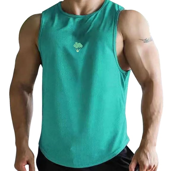 Sngxgn Mens Workout Stringer Tank Tops Gym Shirt Sleeveless Training Bodybuilding Vest(BU1,XXL)