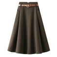 thumbnail image 1 of Sngxgn Mini Pencil Skirt for Women Above Knee Basic Basic Bodycon Skirt(Coffee,One Size), 1 of 5