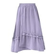 thumbnail image 1 of Sngxgn Mini Pencil Skirt for Women Above Knee Basic Basic Bodycon Skirt(Purple,M), 1 of 9