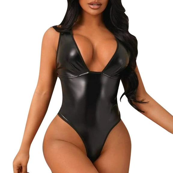Sngxgn Plush Lingerie Snap Crotch Bodysuit for Sex Play Cute Bowknit Corset Mesh See Through(Black,XL)