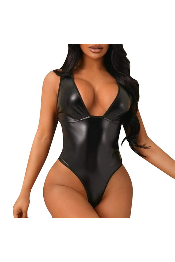 Plush Lingerie Snap Crotch Bodysuit for Sex Play Cute Bowknit Corset Mesh See Through(Black,XL)