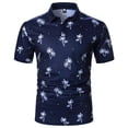 thumbnail image 1 of Sngxgn Polos for Men Athletic Mens Polo Shirts Short Sleeve Summer Casual Shirt(Dark Blue,L), 1 of 9