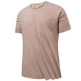 thumbnail image 1 of Sngxgn Shirt Men's Short Sleeved T-Shirt Men's Fashionable Round Neck Shirt(Coffee,XXXL), 1 of 5