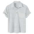 thumbnail image 1 of Sngxgn Short-Sleeve Classic Fit Mens Polo Shirt with and Polo Shirt(Dark Gray,M), 1 of 3