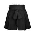 thumbnail image 1 of Sngxgn Short for Women, Knit Quick Walking Short with Pockets for Everyday Wear, Workouts, Hiking(Black,XL), 1 of 4