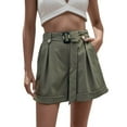 thumbnail image 1 of Sngxgn Shorts For Women Summer Active Shorts For Women Running Shorts Workout Sport Yoga Shorts Biker Short With Pockets For Women Summer Vacation(Green,M), 1 of 8