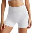 thumbnail image 1 of Sngxgn Shorts for Women High Waist Workout Shorts Yoga Gym Running Shorts(White,L), 1 of 4