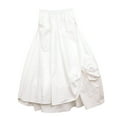 thumbnail image 1 of Sngxgn Skirt for Women High Waist A line Summer Fall Skirts(White,XXL), 1 of 8