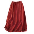 thumbnail image 1 of Sngxgn Skirts for Women Crossover High Waisted Ruffle Layered Skort Skirts(Red,XL), 1 of 6
