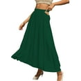 thumbnail image 1 of Sngxgn Skirts for Women Elastic High Waisted Skirt Womens Summer Skirts Trendy(Green,L), 1 of 4