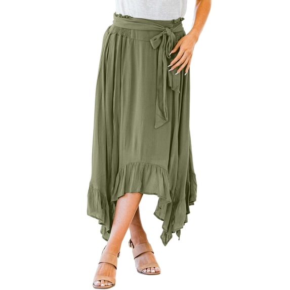 Sngxgn Skirts for Women High Waisted Fall Bodycon A Line Pencil Mini Skirt(Mint Green,S)