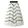 thumbnail image 1 of Sngxgn Skirts for Women High Waisted Fall Bodycon A Line Pencil Mini Skirt(White,One Size), 1 of 6