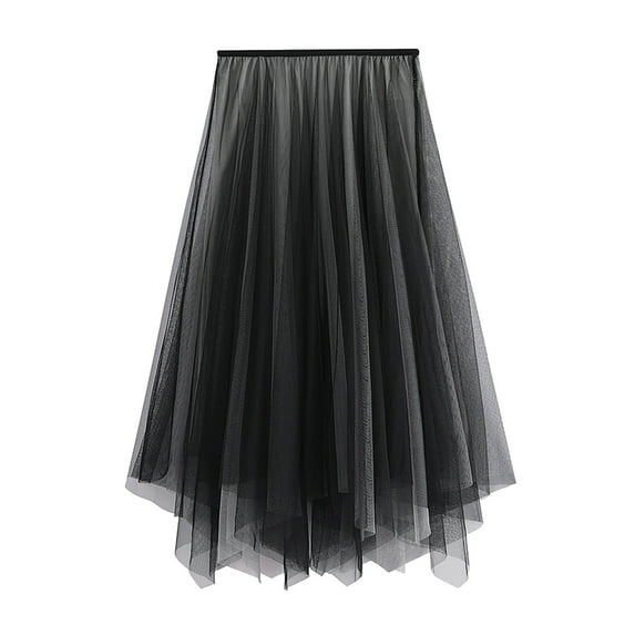 Sngxgn Skirts for Women Length Skirt Casual Long Skirt High Waisted Skirt Long Skirt(Grey,One Size)