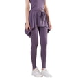thumbnail image 1 of Sngxgn Soft Leggings for Women Lightweight Yoga Pants Breathable Women's Leggings(Purple,M), 1 of 4