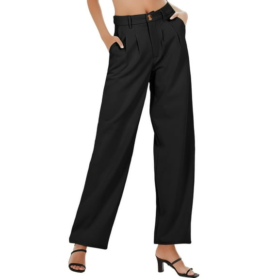 Sngxgn Soft Pants for Women Comfy Casual Lounge Yoga Pants(Black,XL)