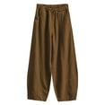 thumbnail image 1 of Sngxgn Soft Pants for Women Comfy Casual Lounge Yoga Pants(Khaki,XXL), 1 of 3