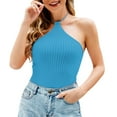 thumbnail image 1 of Sngxgn Spaghetti Strap Camisole Top Strap Tank Top for Women(Blue,S), 1 of 8