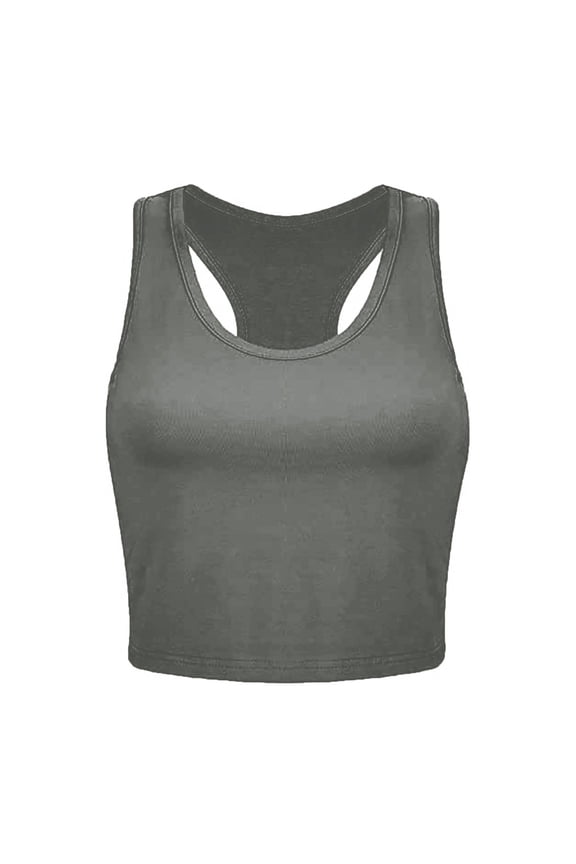 Spaghetti Strap Camisole Top Strap Tank Top for Women(Dark Gray,XXL)