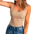 thumbnail image 1 of Sngxgn Spaghetti Strap Camisole Top Strap Tank Top for Women(Khaki,S), 1 of 6