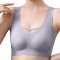 thumbnail image 1 of Sngxgn Sports Bra Adjustable Straps Sports Bras for Women High Support Push up Bra with Padding Workout Running Yoga(Grey,M), 1 of 4